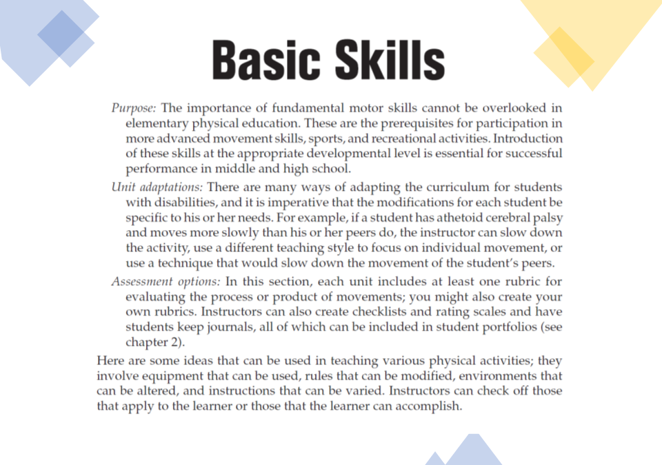 Strategies for Inclusion: Basic Skills