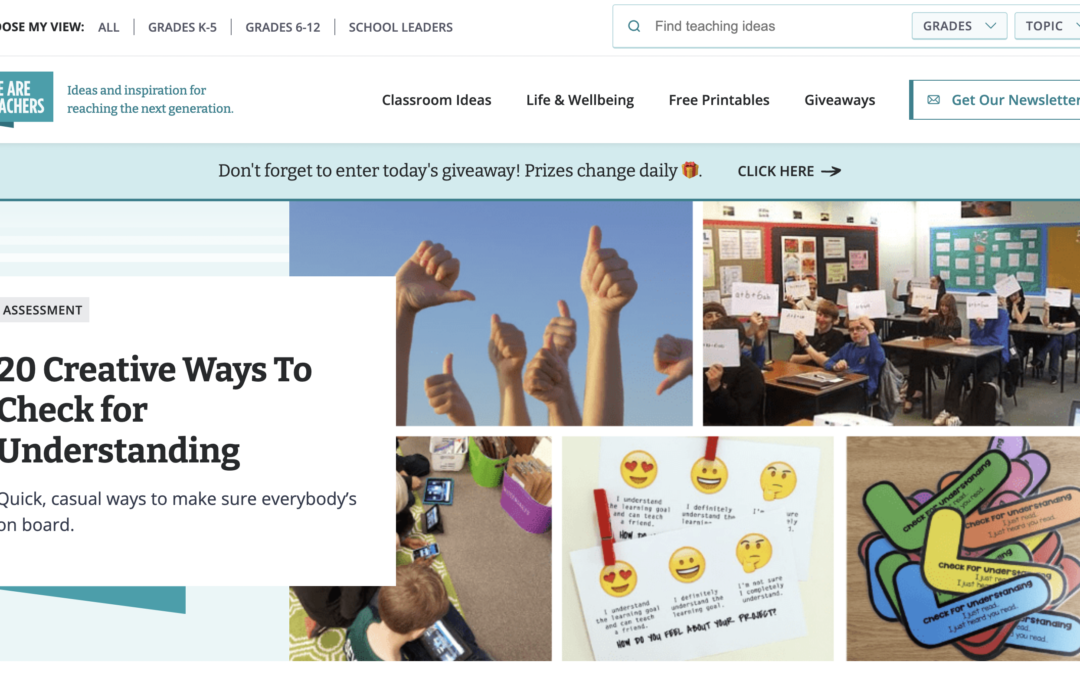 20 Creative Ways to Check for Understanding